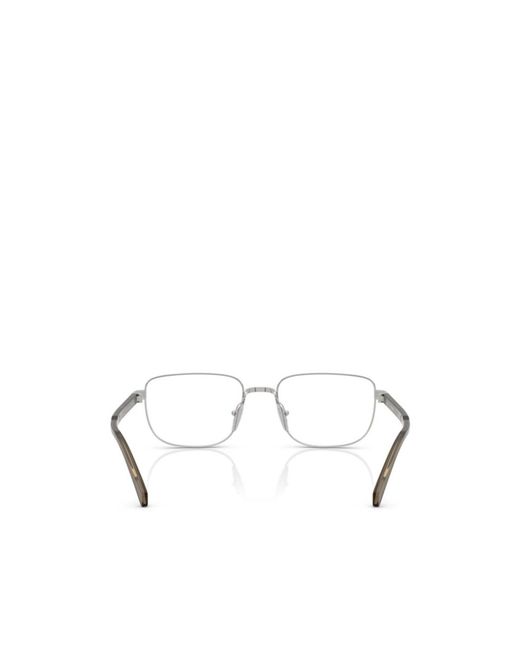 Prada Natural Eyewear Rectangular Frame Glasses for men