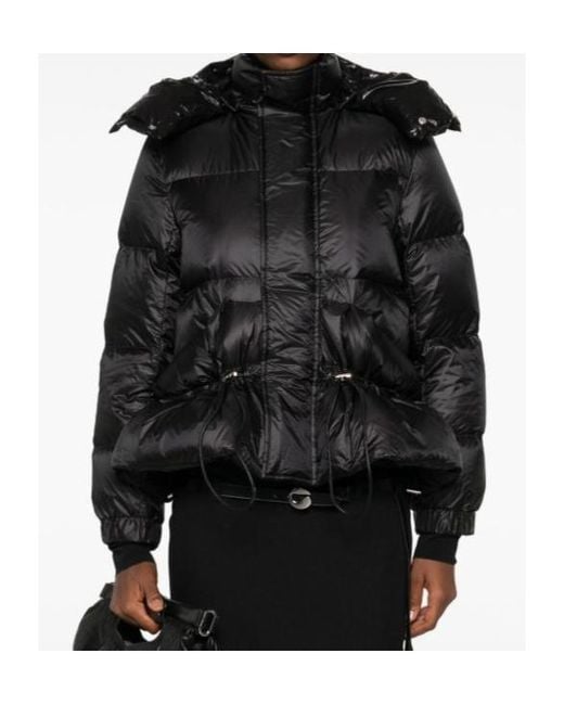 Sacai Black Hooded Puffer Jacket