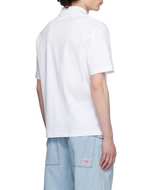Mackage White Short Sleeve Polo Shirt for men