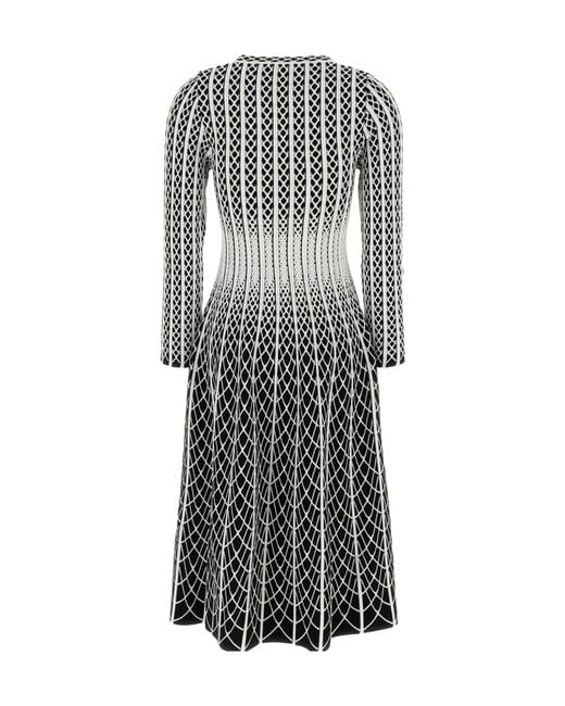 Antonino Valenti Gray Long-Sleeved Dress
