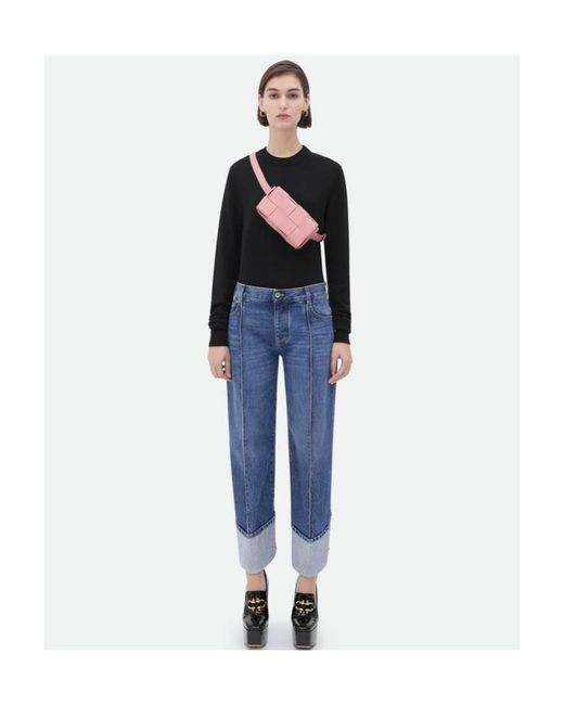 Bottega Veneta Pink Mini Cassette Fanny Pack