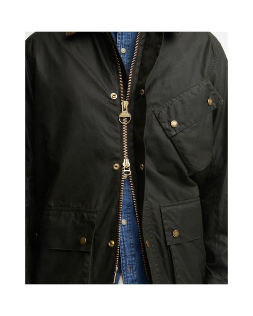 Barbour Black Stand Collar Utility Jacket for men