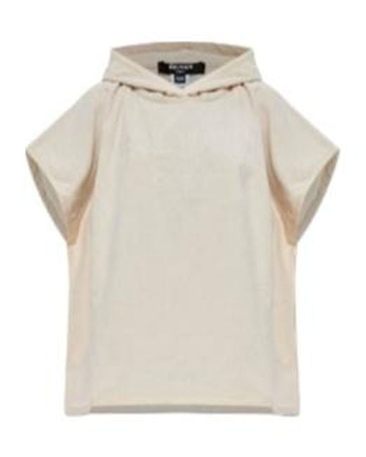 Balmain Natural Logo Embroidered Poncho
