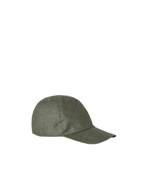 Loro Piana Green Logo Hat for men