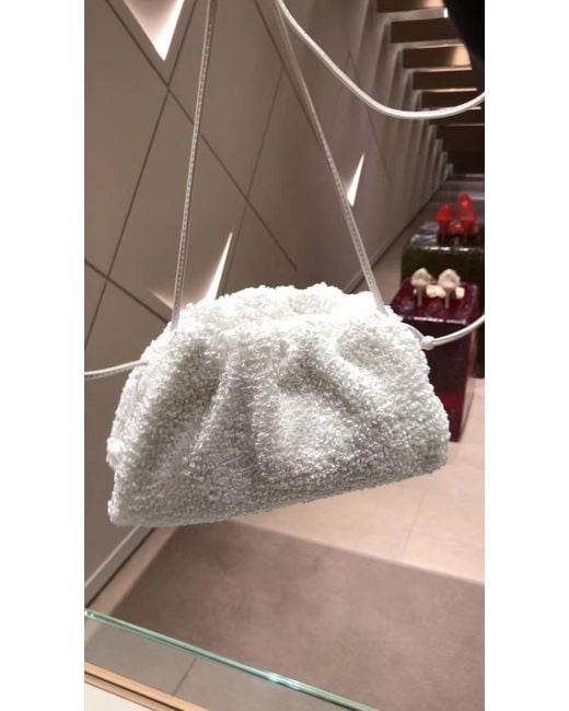 Bottega Veneta White The Pouch Clutch Bag
