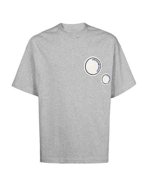 Emporio Armani Gray Open-Necked Shirt for men