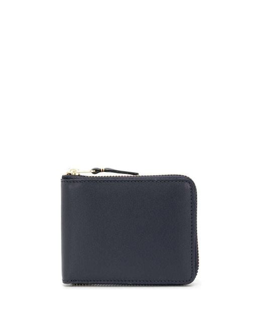 Comme des Garçons Blue Half-Zip Wallet for men