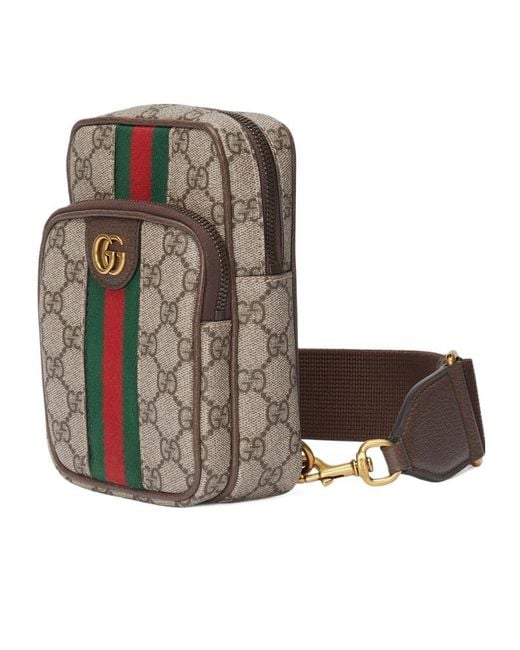 Gucci Multicolor Ophidia Gg Web Striped Belt Bag for men