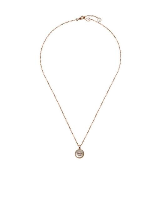 Gucci Metallic Interlocking 18K Diamond Necklace