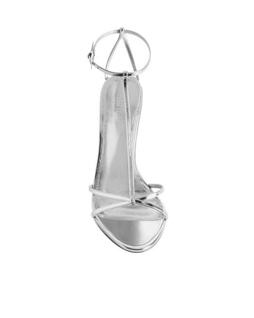 Paris Texas White Stiletto-Heeled Sandals