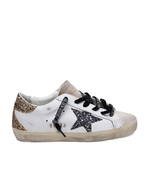 Golden Goose Deluxe Brand White Superstar Low-Top Sneakers