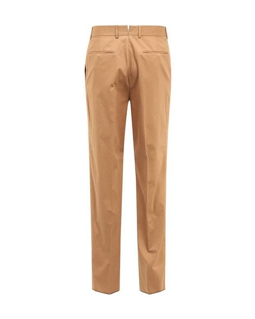 Zegna Natural Belt-Loop Casual Pants for men