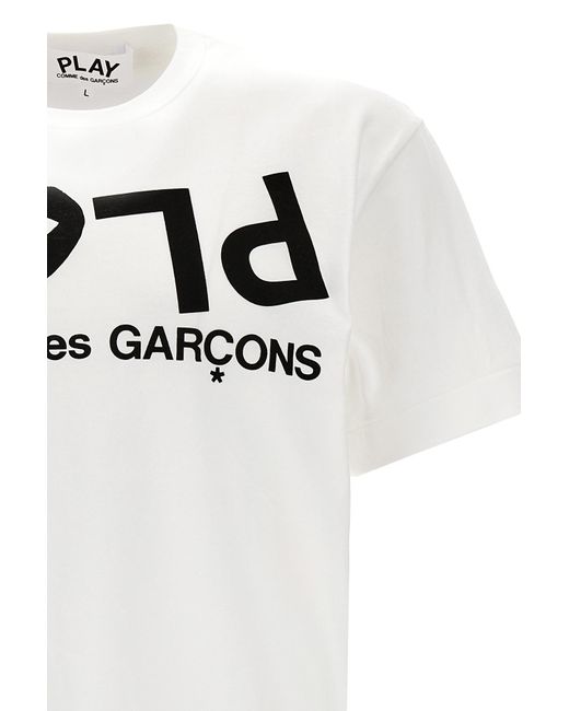 COMME DES GARÇONS PLAY White Item O-Neck Short-Sleeved T-Shirt for men