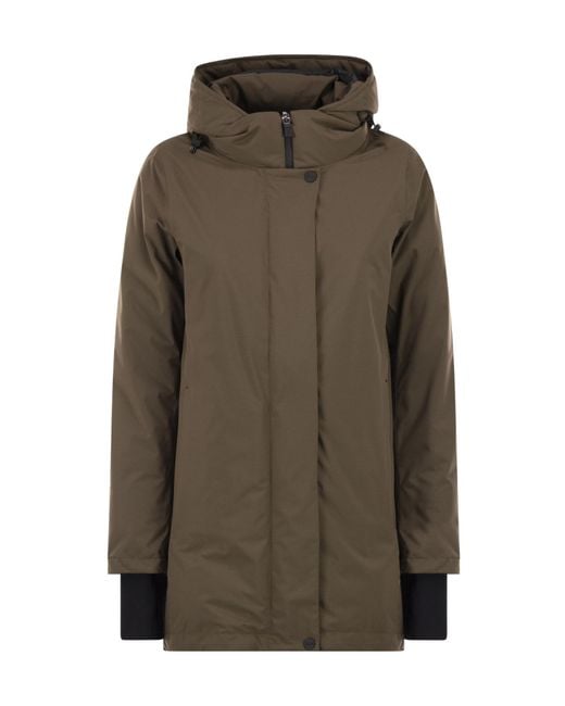 Herno Green Hooded Down Jacket