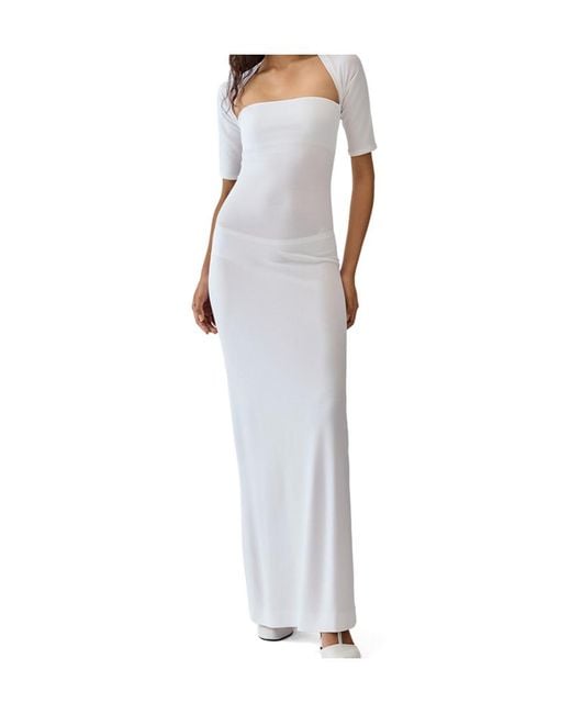 Jacquemus White The Bolero Short-Sleeve Dress