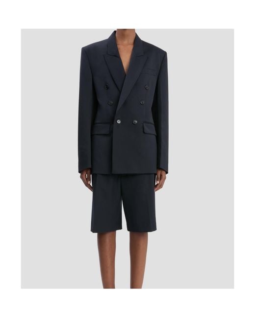 Victoria Beckham Black Double Breasted Tailored Jacket