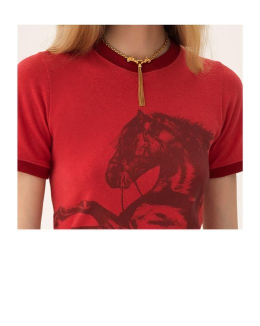 Chloé White Chloé Horse Chain Necklace