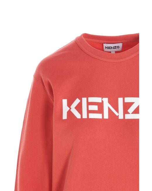 KENZO Pink Logo-Print Sweatshirt