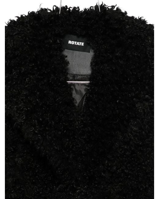 ROTATE BIRGER CHRISTENSEN Black Oversized Coat