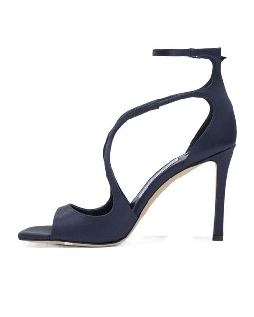 Jimmy Choo Blue Strappy High-Heel Sandals