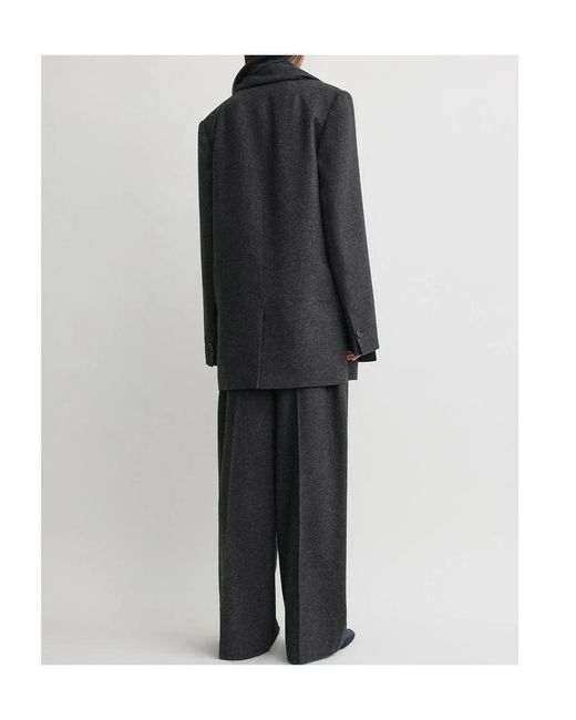 Totême  Black V-Neck Scarf Suit Jacket
