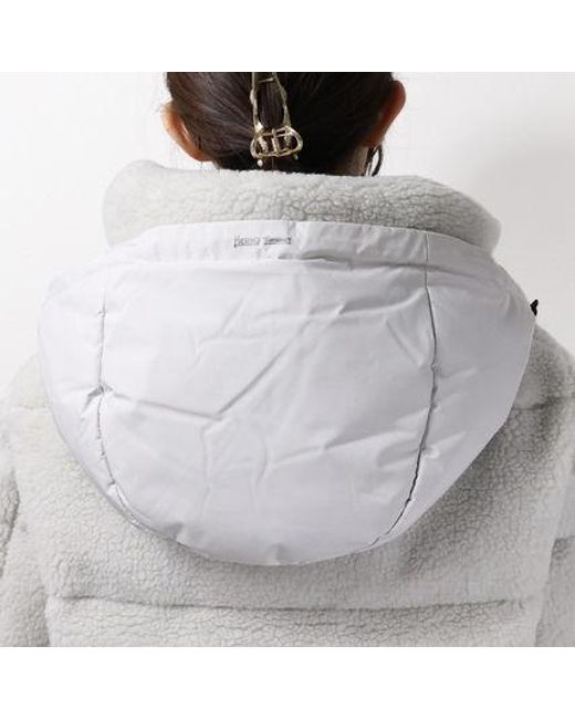 Herno Gray Long-Sleeved Down Jacket