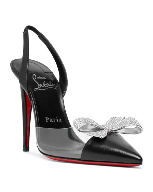 Christian Louboutin Metallic Bow-Tie High Heels