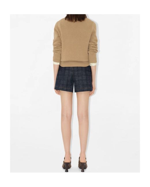 Burberry Natural Logo Detailed Knitted Jumper