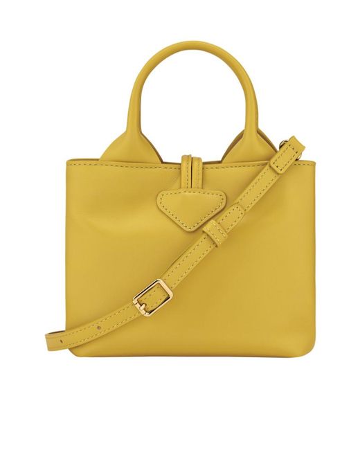 Longchamp Yellow Extra Small Le Roseau Tote Bag