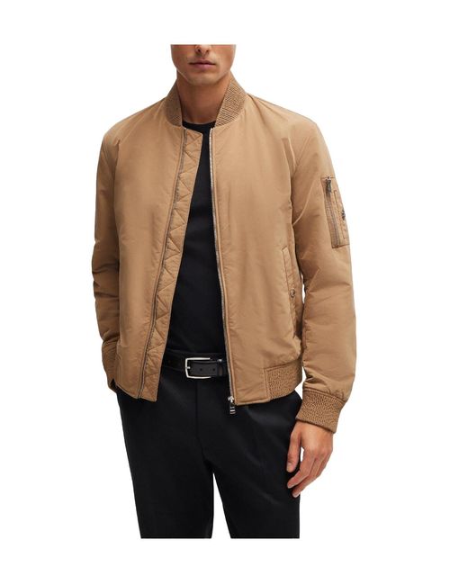 Boss Brown Solid Casual Jacket for men
