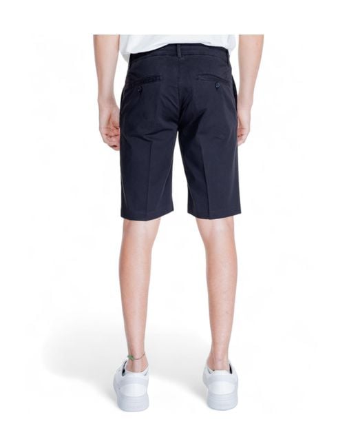 Antony Morato Blue Belt Loop Shorts for men