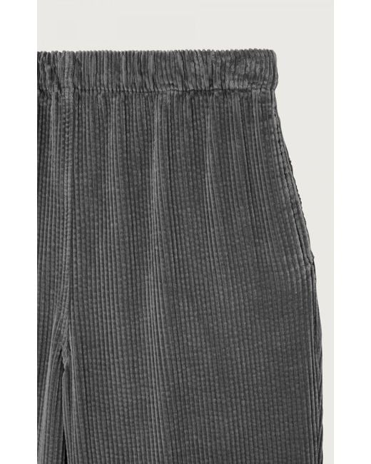 American Vintage Gray Elastic Waist Casual Pants