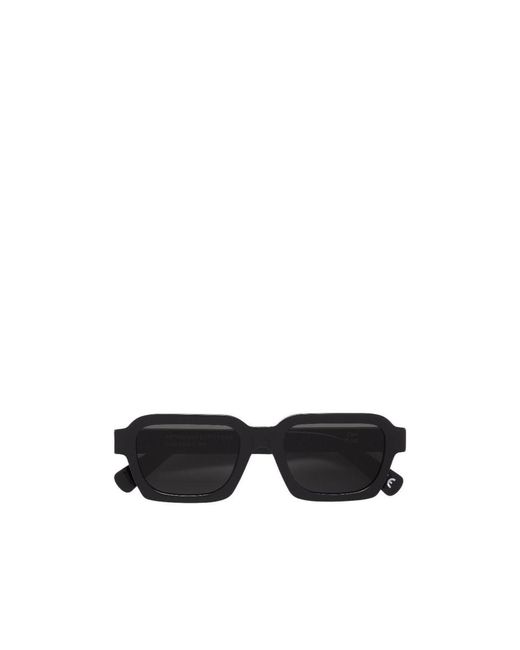 Retrosuperfuture Black Caro Rectangular Frame Sunglasses for men