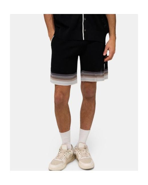 Amiri Black Ma Sport Logo-Trim Shorts for men