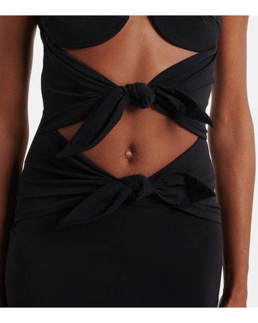 Christopher Esber Black Porto Cutout Maxi Dress