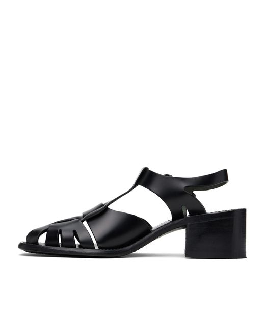 Hereu Black Pesca 60Mm Leather Sandals