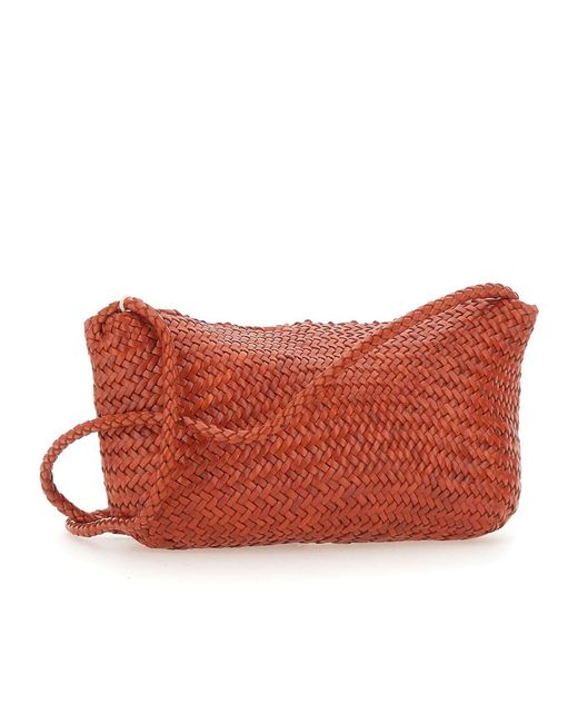 Dragon Diffusion Red Corsina Diagonal Shoulder Bag