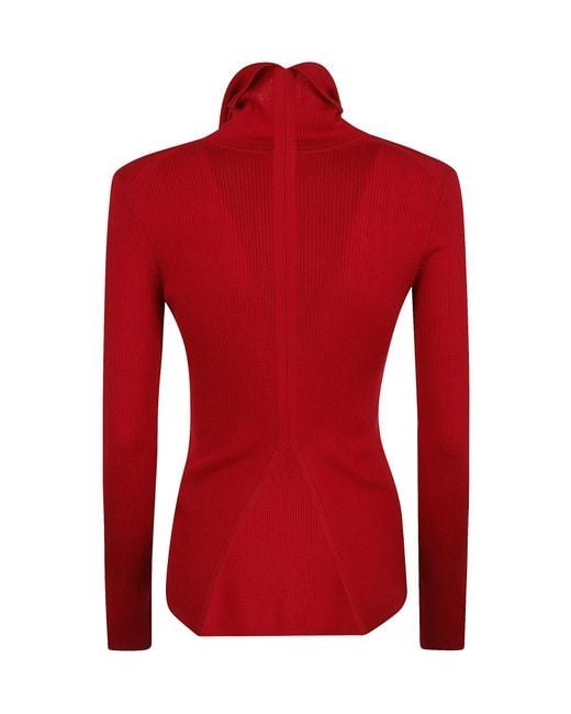 P.A.R.O.S.H. Red P.A.R.O..H. Turtleneck Knit Sweater
