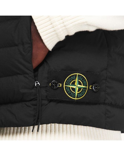 Stone Island Black Lightweight Warm Vest for men