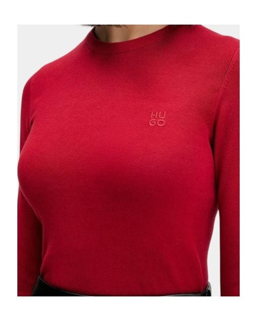 Boss Red Logo-Detail Long-Sleevet-Shirt