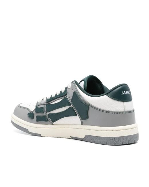 Amiri White Varsity Skel Top Low Sneakers for men