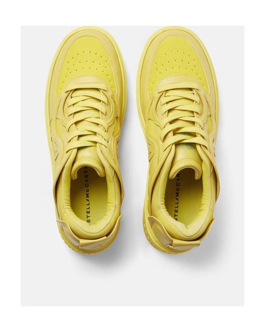 Stella McCartney Yellow S-Wave Lace-Up Sneakers