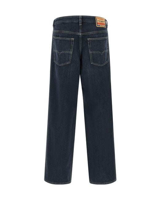 DIESEL Blue Belt-Loop Jeans for men