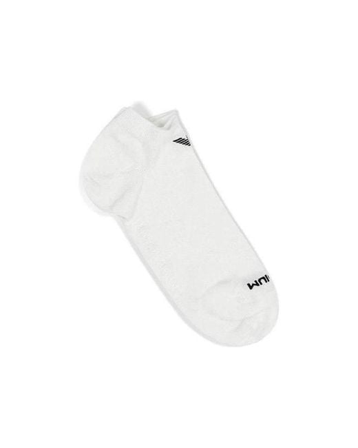 Emporio Armani White Logo Knitted Socks for men