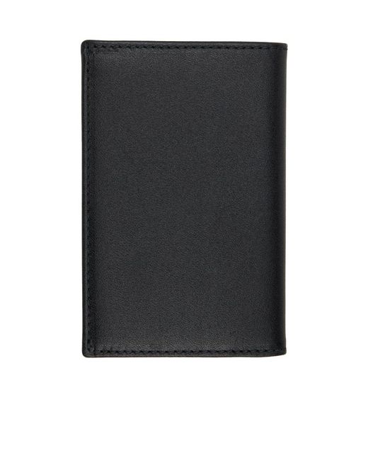 Comme des Garçons Black Logo-Stamp Leather Wallet for men