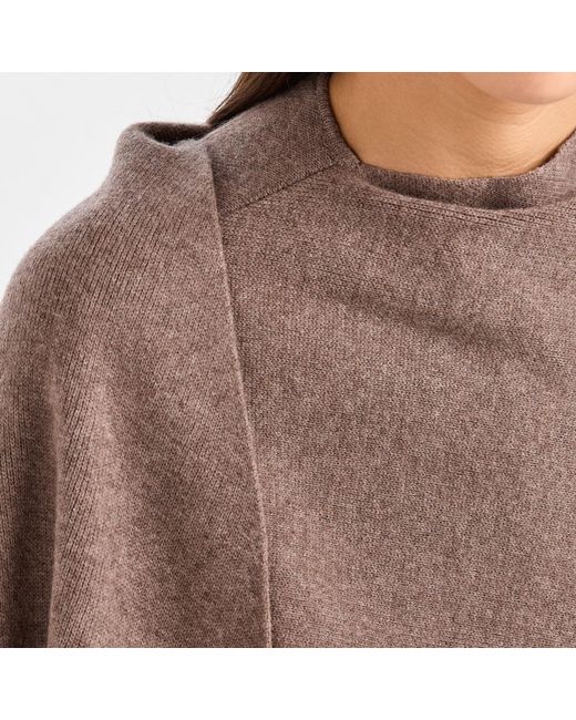 Magda Butrym Brown Knitted Shawl