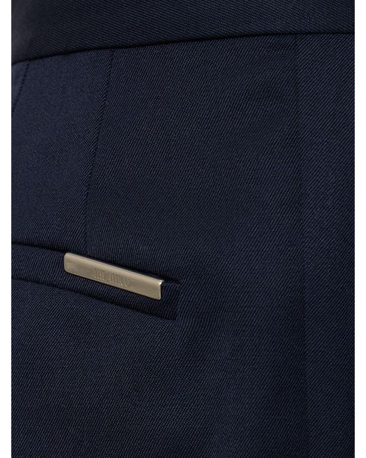 The Attico Blue Pocket Casual Pants