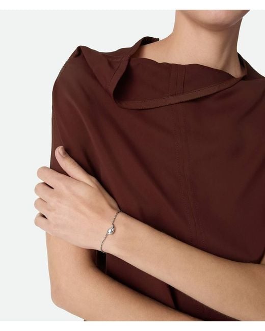 Bottega Veneta White Drop Bracelet