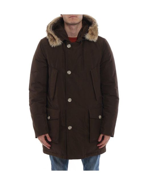 Woolrich Black A Coat Down Jacket for men