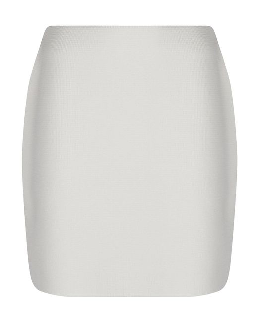 Fabiana Filippi White Wool Skirt